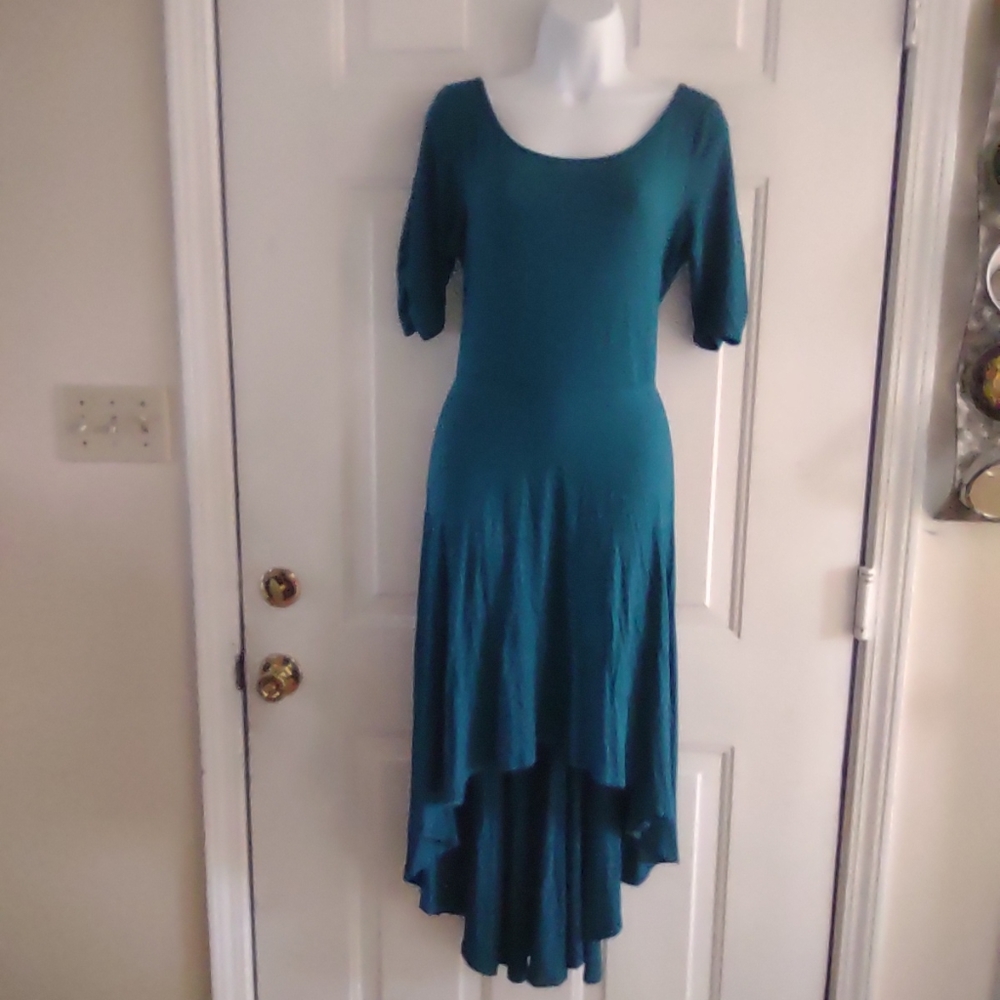 Touch me Green Short Sleeve Maxi Dress. Size XL